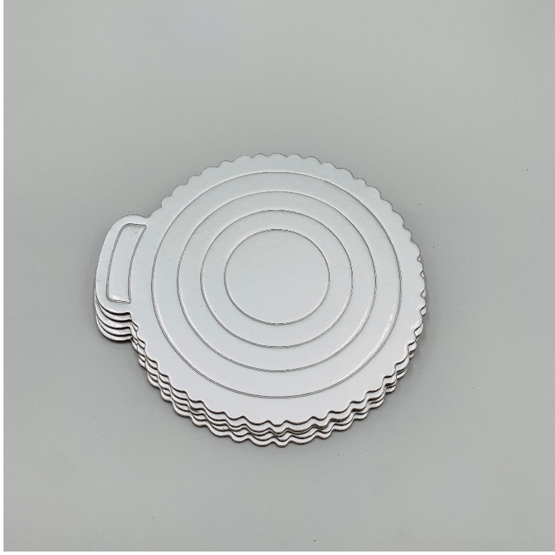 Silver Circle Pastry Board Waterproject Surface
