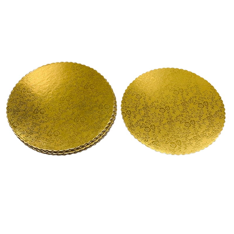 Eye Catching Rund Gold Cake Board for Cake Displaying