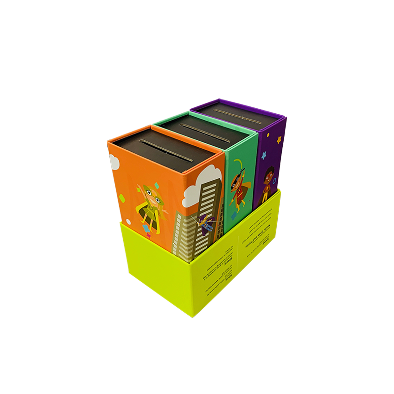 Piggy Bank for Kids 3-in-1 Money Box Lavet af cardboard